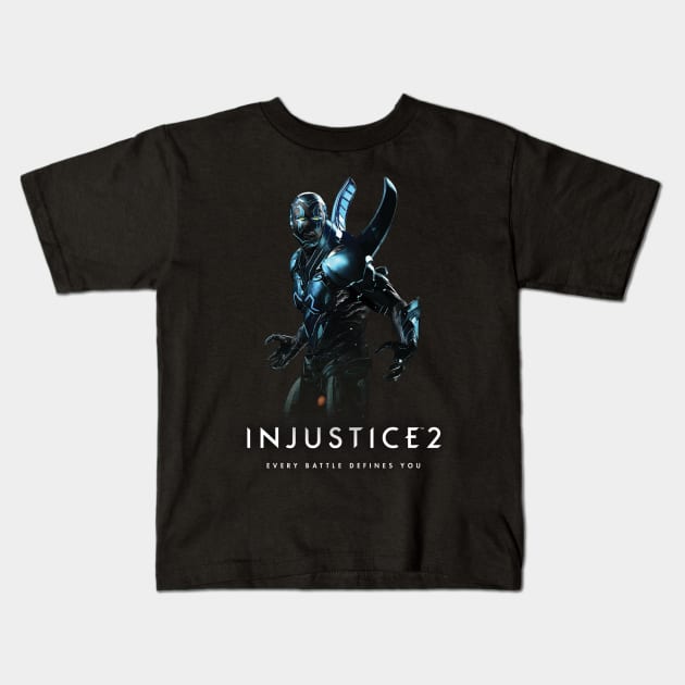 Injustice 2 - Blue Beetle Kids T-Shirt by Nykos